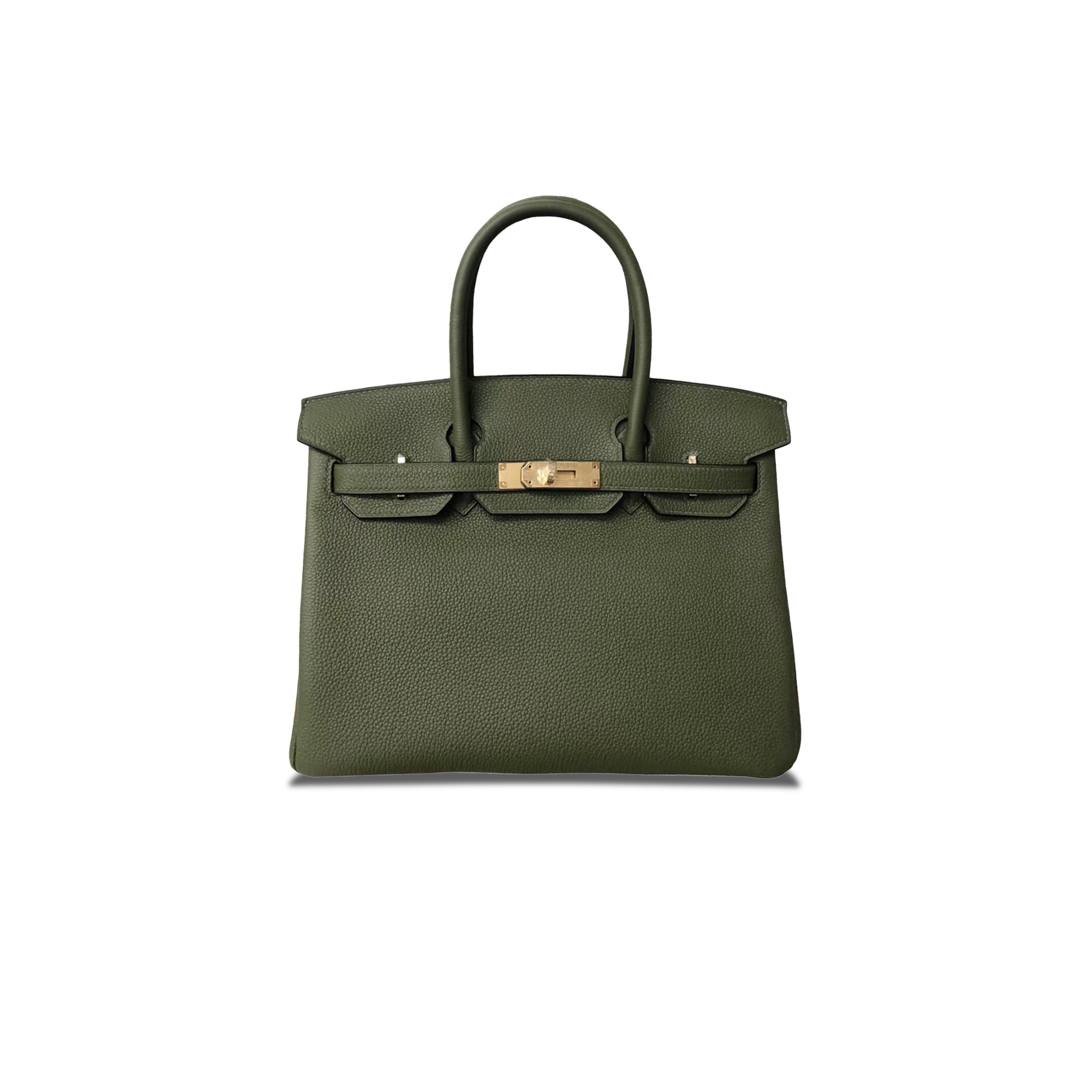 HERMES MASTER BIRKIN 35 TOGO LEATHER AVOCADO GREEN GOLD BUCKLE BAG H028369CCV6 (35*28*18cm)